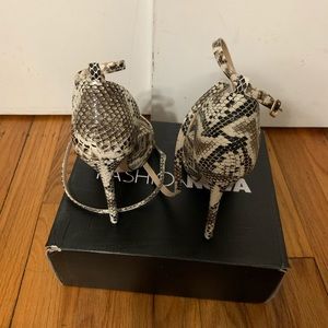 Snakeskin heels
